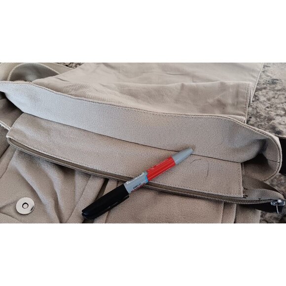 Hemptique Handbag Purse Hemp Canvas Satchel Crossbody Organic BOHO Approx 14" - Picture 12 of 14